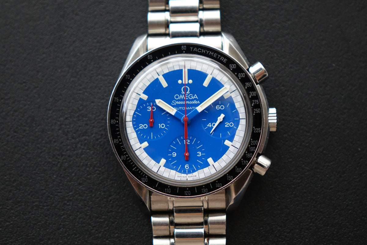 Omega Speedmaster Schumacher Reduced, Blue 