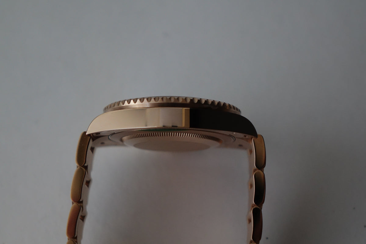 2024 unpolished Rolex GMT Master II Rootbeer 126715CHNR Everose Gold