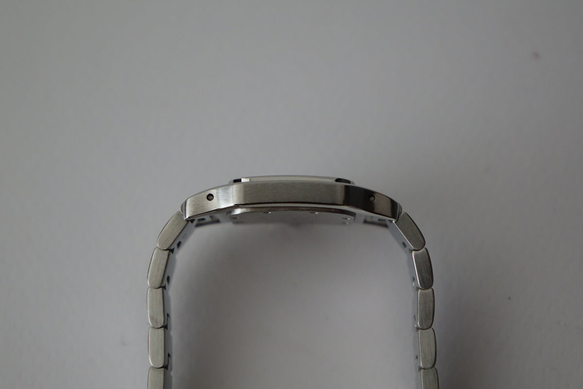 Cartier Santos Galbee W20017D6 1565 blue roman indices watch only