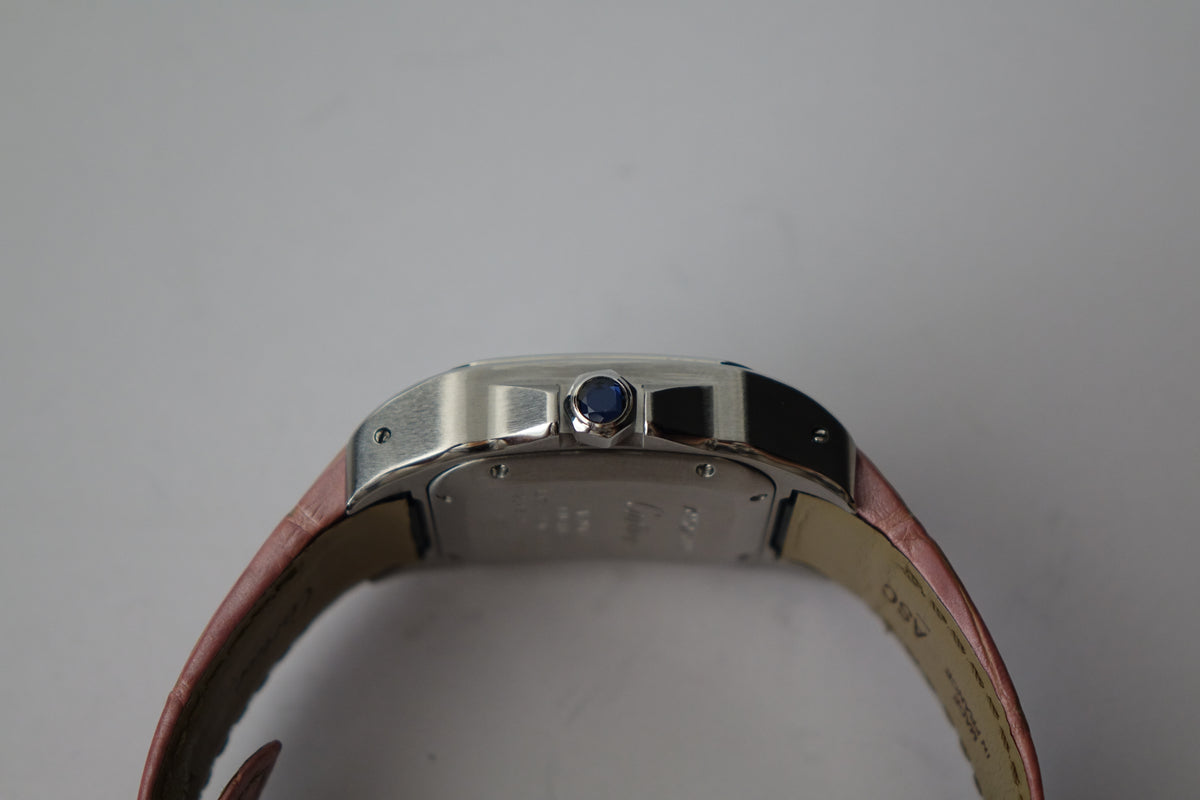 Cartier Santos 100 Med pink W20106X8 full set