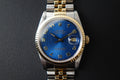 Rolex Datejust 36 half gold 16233 blue computer dial
