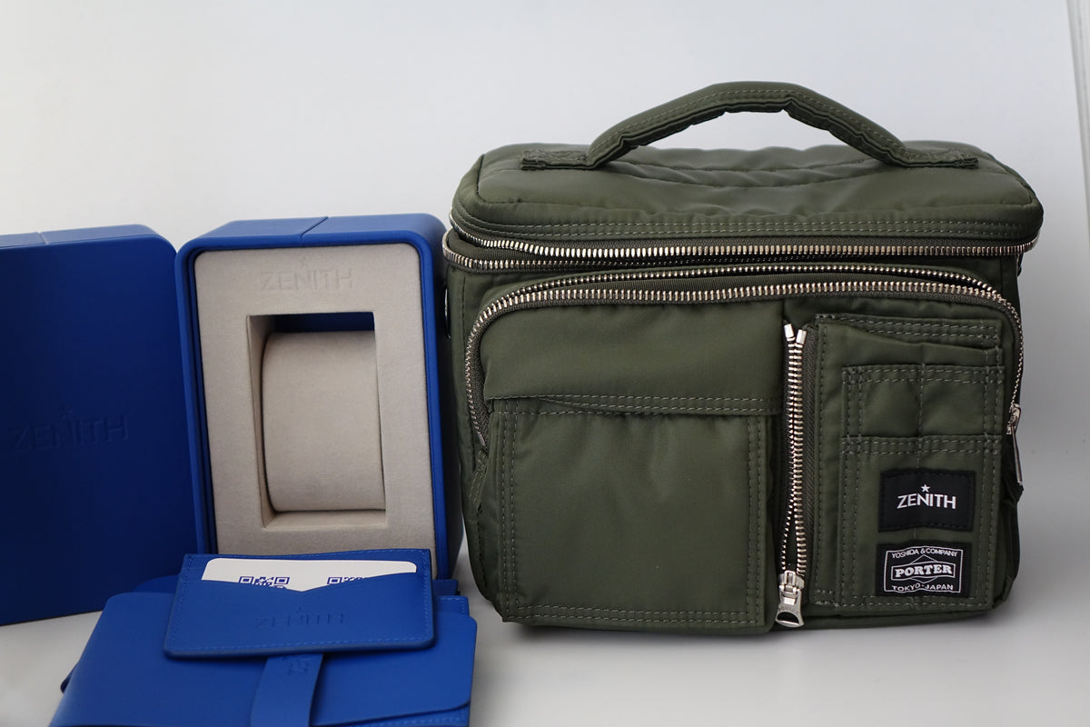 Zenith Pilot Automatic Porter Limited Edition 49.4001.3620/63.I001 khaki green full set