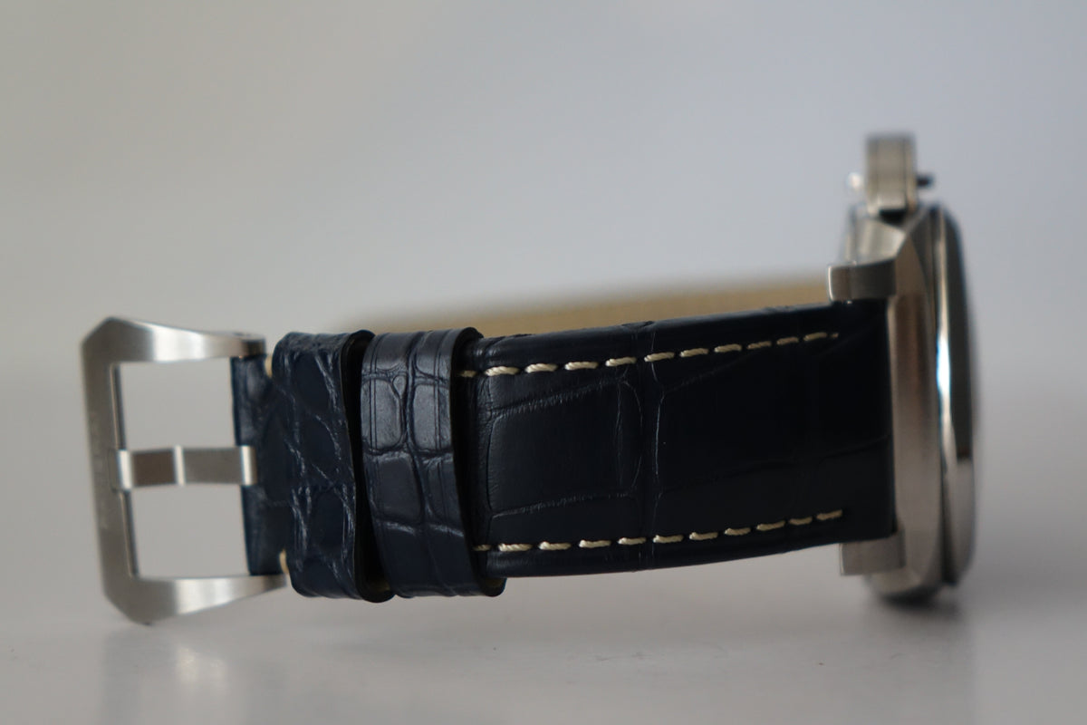 Panerai Luminor Marina PAM01313 sunburst blue full set