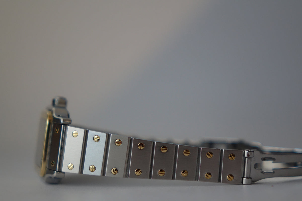Cartier Santos Carrée SM half gold 0902 watch only