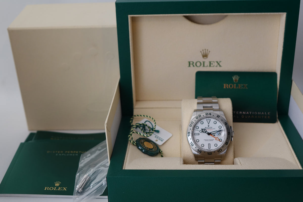 2022 Rolex Explorer II 2 226570 Polar full set