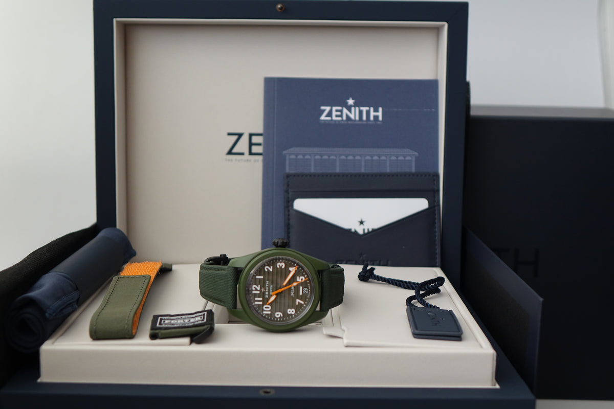 Zenith Pilot Automatic Porter Limited Edition 49.4001.3620/63.I001 khaki green full set