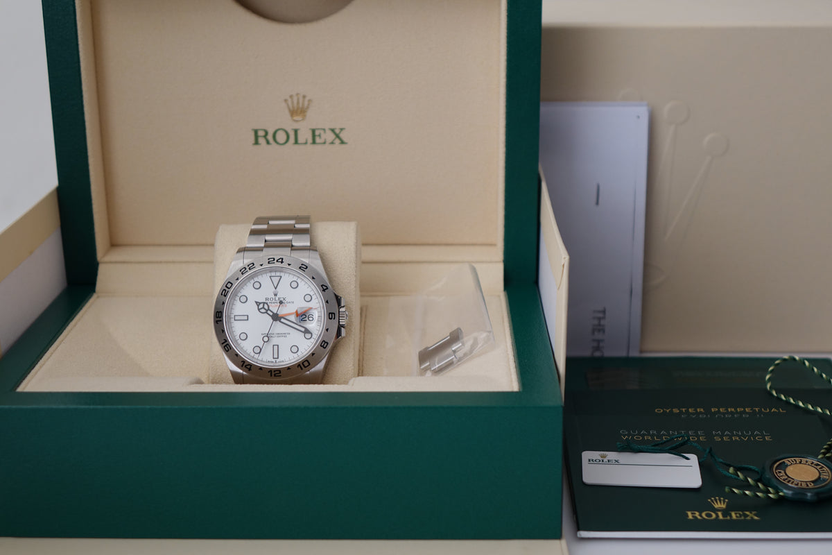 2023 Rolex Explorer II 2 226570 Polar full set
