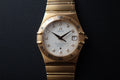 NOS Omega Constellation 35.5mm 18k red gold with diamonds full set 1104.35.00