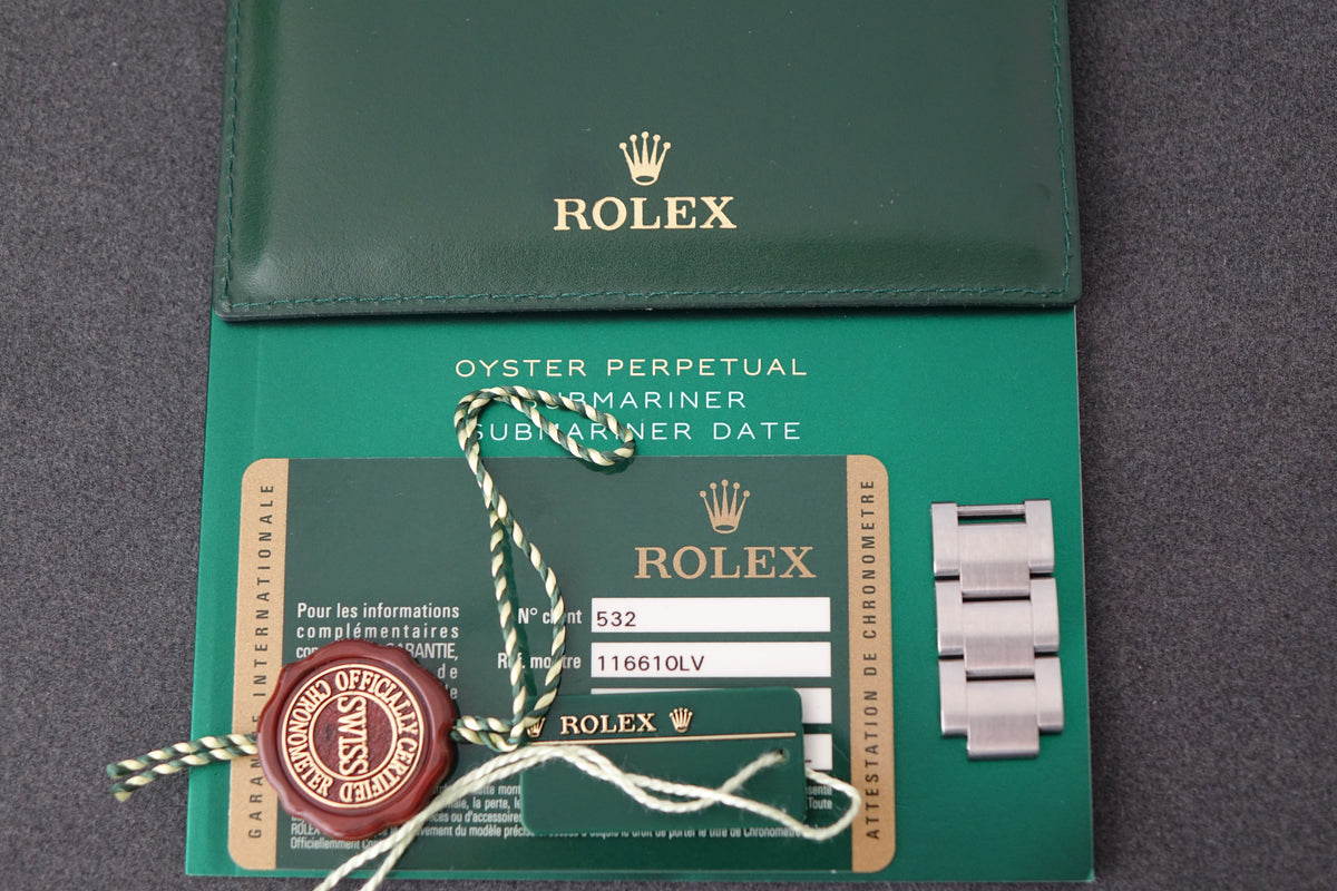 Rolex Submariner Hulk 116610LV full set Mark 1