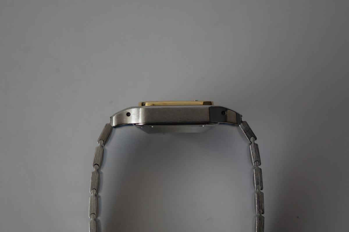 Cartier Santos Carrée SM half gold 0902 watch only