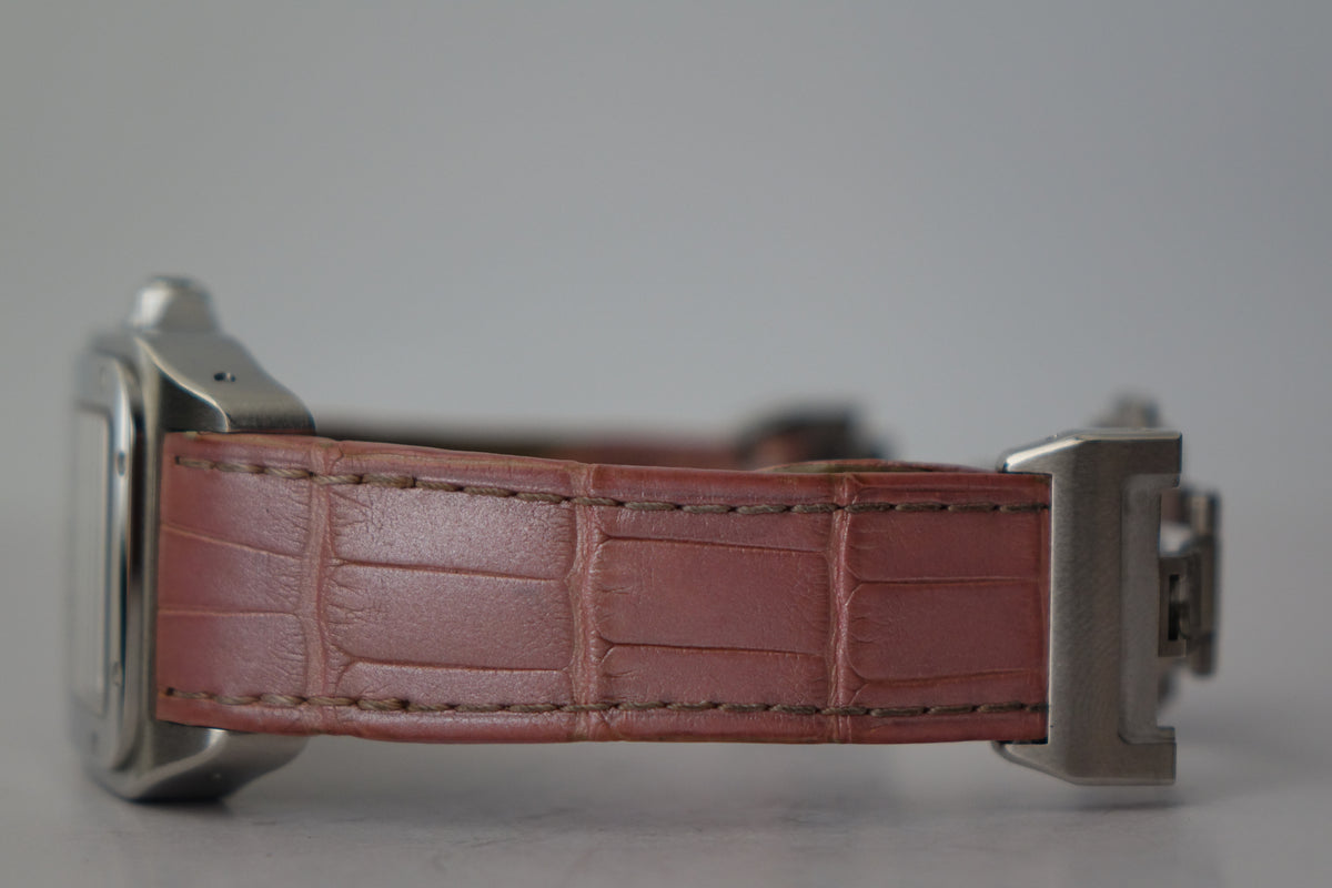 Cartier Santos 100 Med pink W20106X8 full set