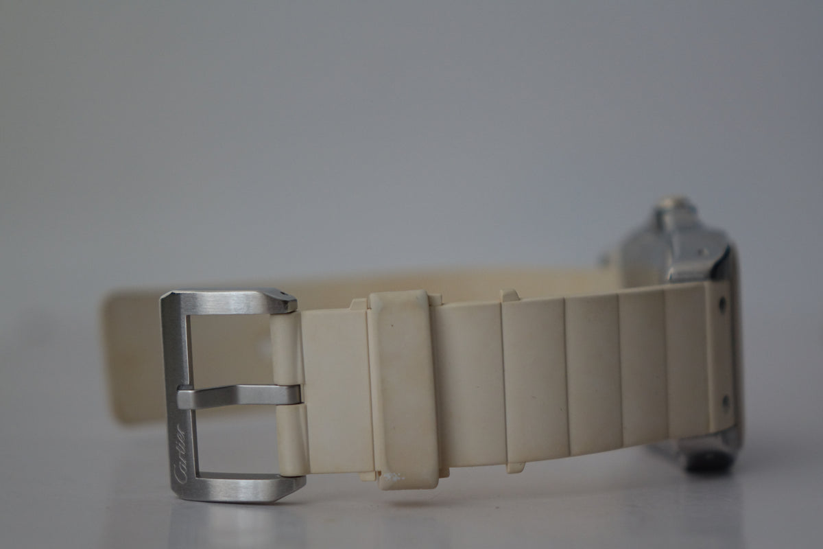 Cartier Santos 100 medium W20129U2 white full set