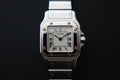 Cartier Santos Galbee W20017D6 1565 blue roman indices watch only