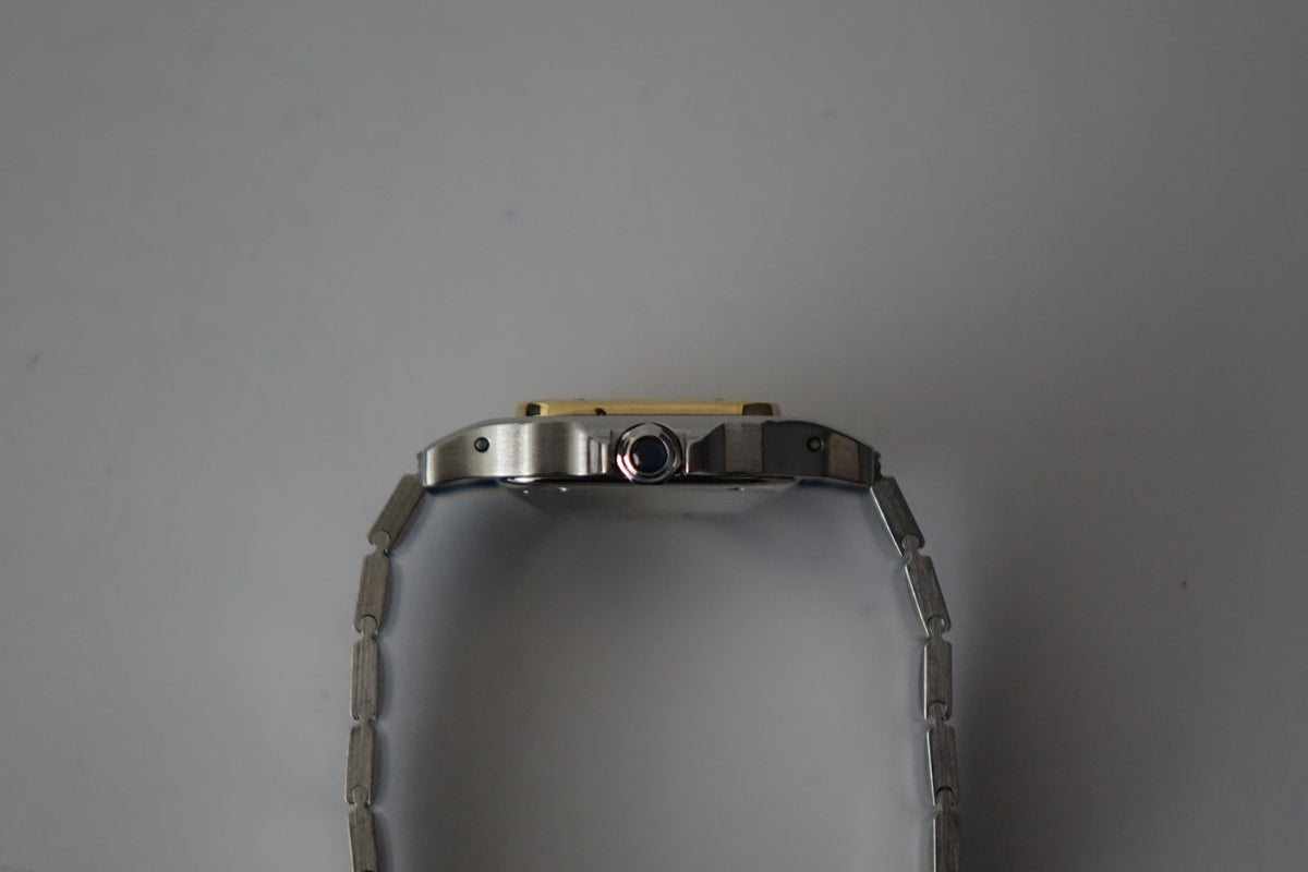 Cartier Santos Carrée SM half gold 0902 watch only