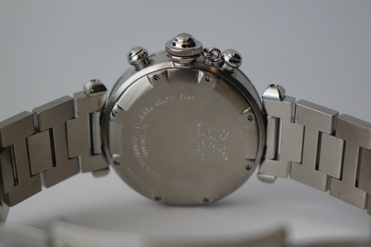 Cartier Pasha C Chronograph W31048M7 2412 full set