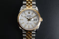 Rolex Datejust 36 126233 white baton fluted jubilee w white tag