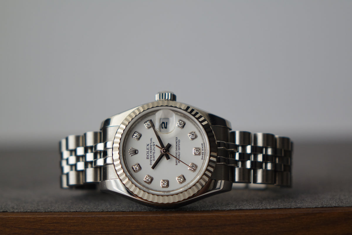 Rolex Datejust 26 179174G 10P diamond full set