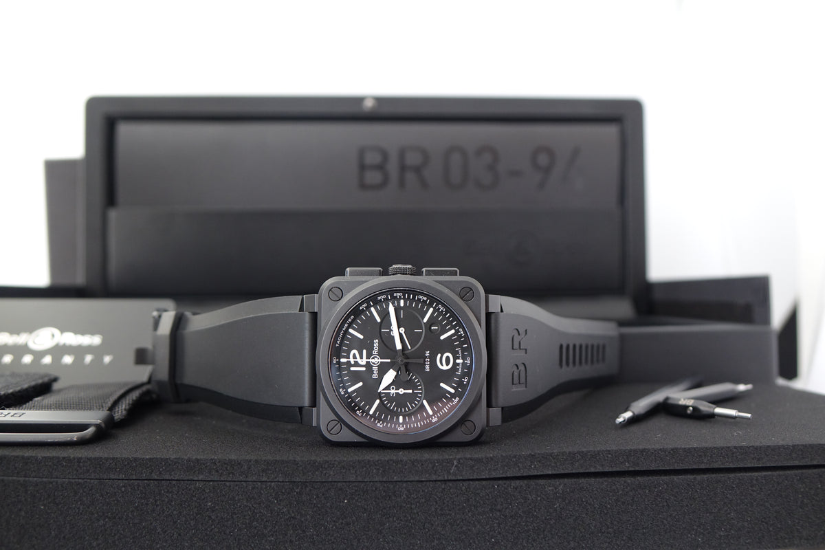 Bell & Ross Chronograph BR0394-BL-CE full set
