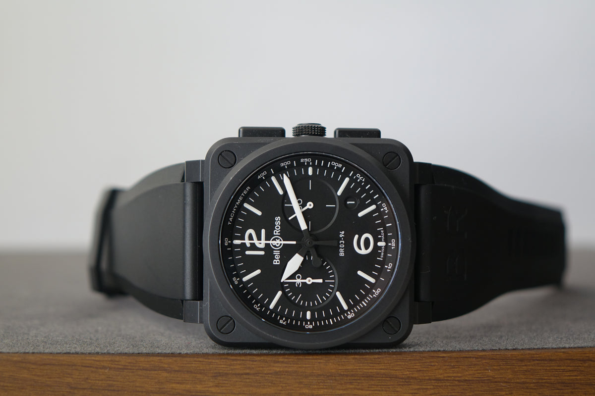 Bell & Ross Chronograph BR0394-BL-CE full set
