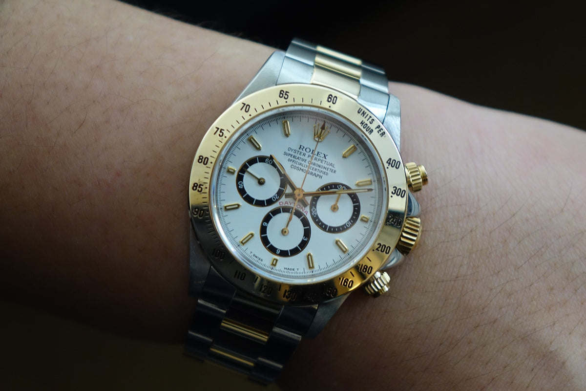 Rolex Zenith Daytona 16523 Inverted 6 white dial watch only