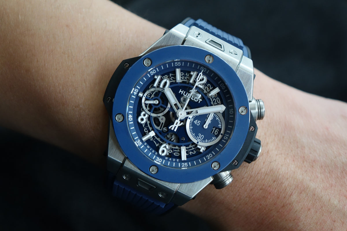 Hublot Big Bang Unico Titanium Blue Ceramic 421.NL.5170.RX full set