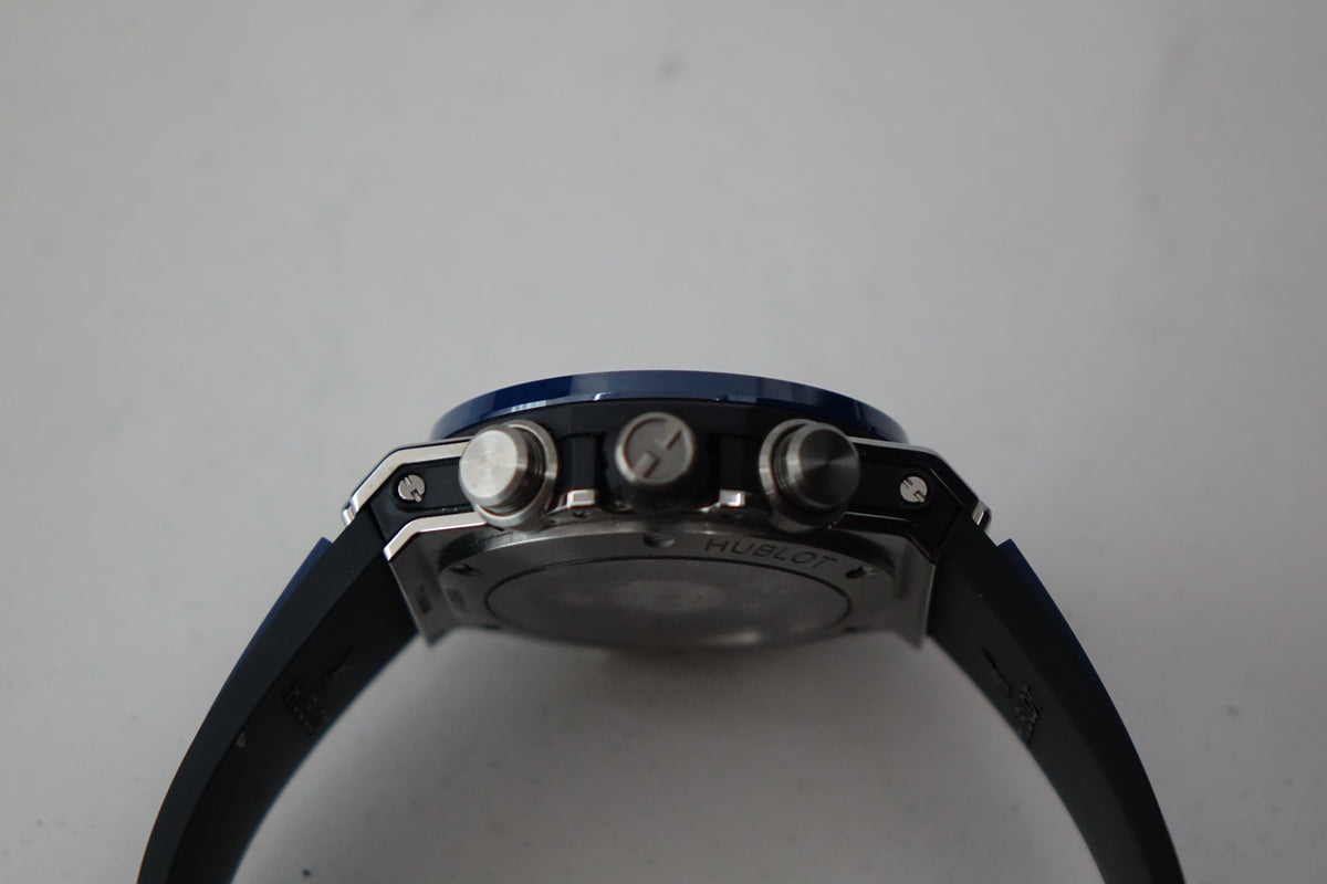 Hublot Big Bang Unico Titanium Blue Ceramic 421.NL.5170.RX full set