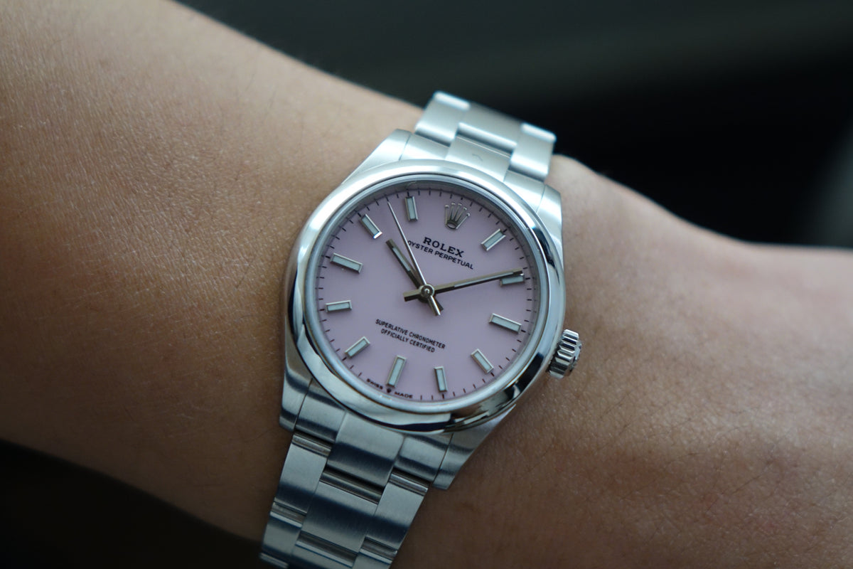 Rolex Oyster Perpetual Op 31 Candy Pink 227200 full set