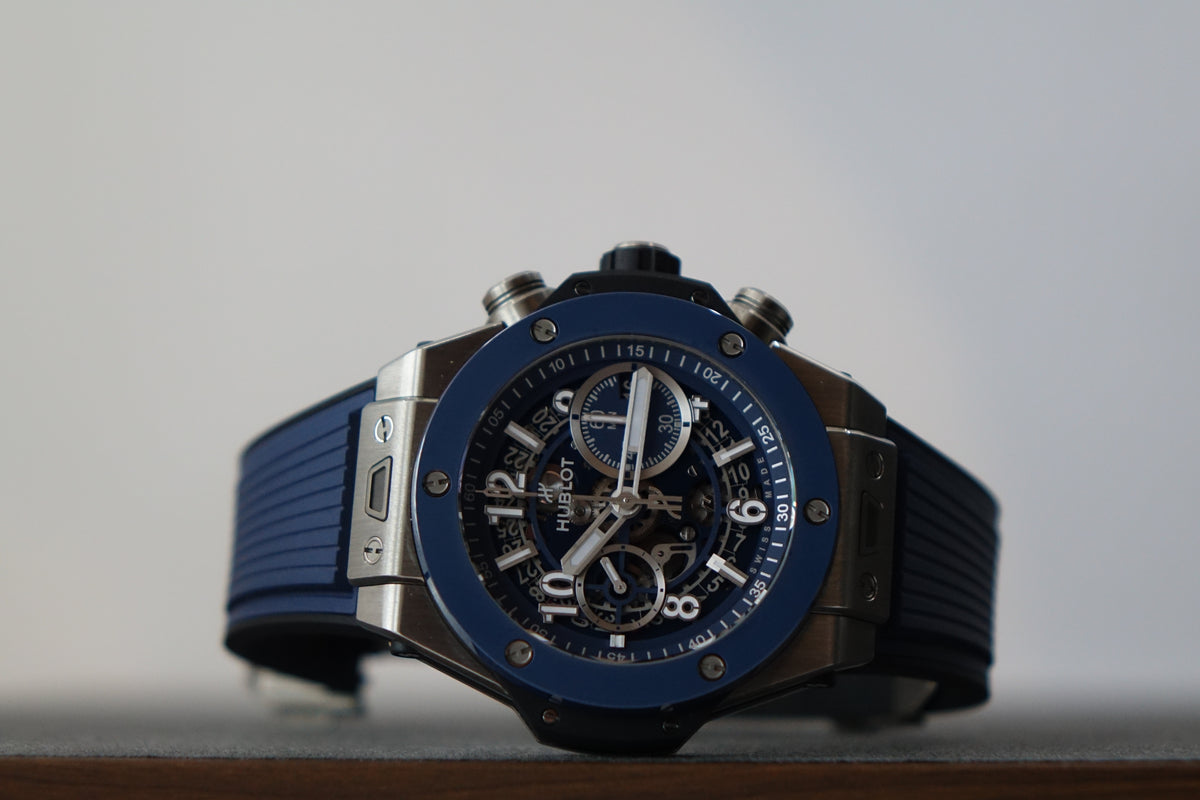 Hublot Big Bang Unico Titanium Blue Ceramic 421.NL.5170.RX full set