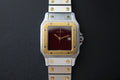 Cartier Santos Carrée 2961 Burgundy full set