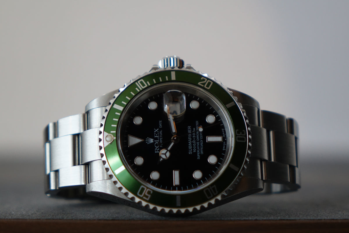 Rolex Submariner Date Kermit 16610LV flat 4 full set
