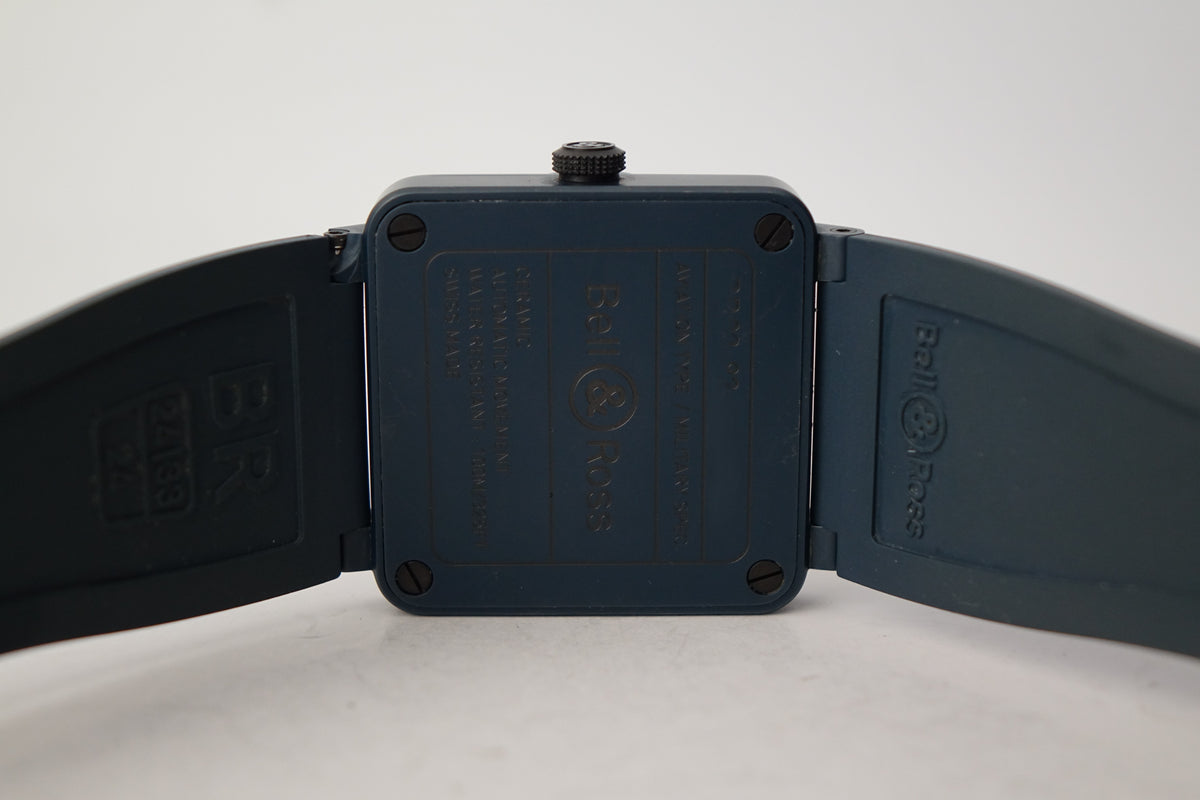Bell & Ross Blue Ceramic BR03-92 full set