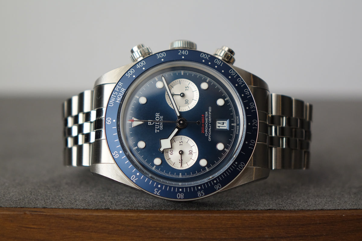 Unpolished Tudor BB Chrono 79360B blue full set