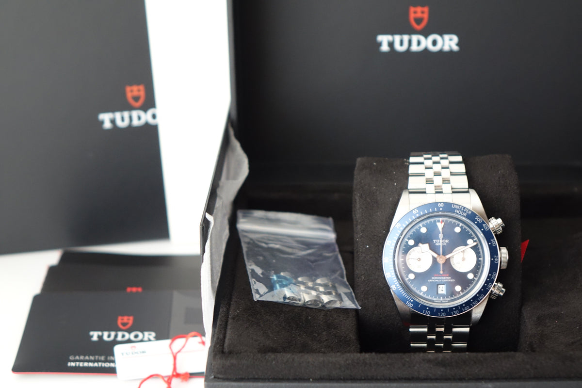 Unpolished Tudor BB Chrono 79360B blue full set