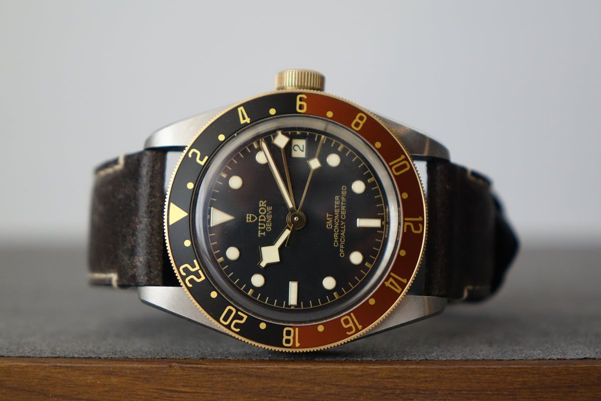 Unpolished Tudor BB GMT SNG 79833MN leather full set