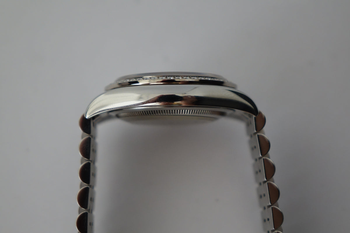 Rolex Datejust 36 116244 MOP Tahitian dial factory diamond bezel full set