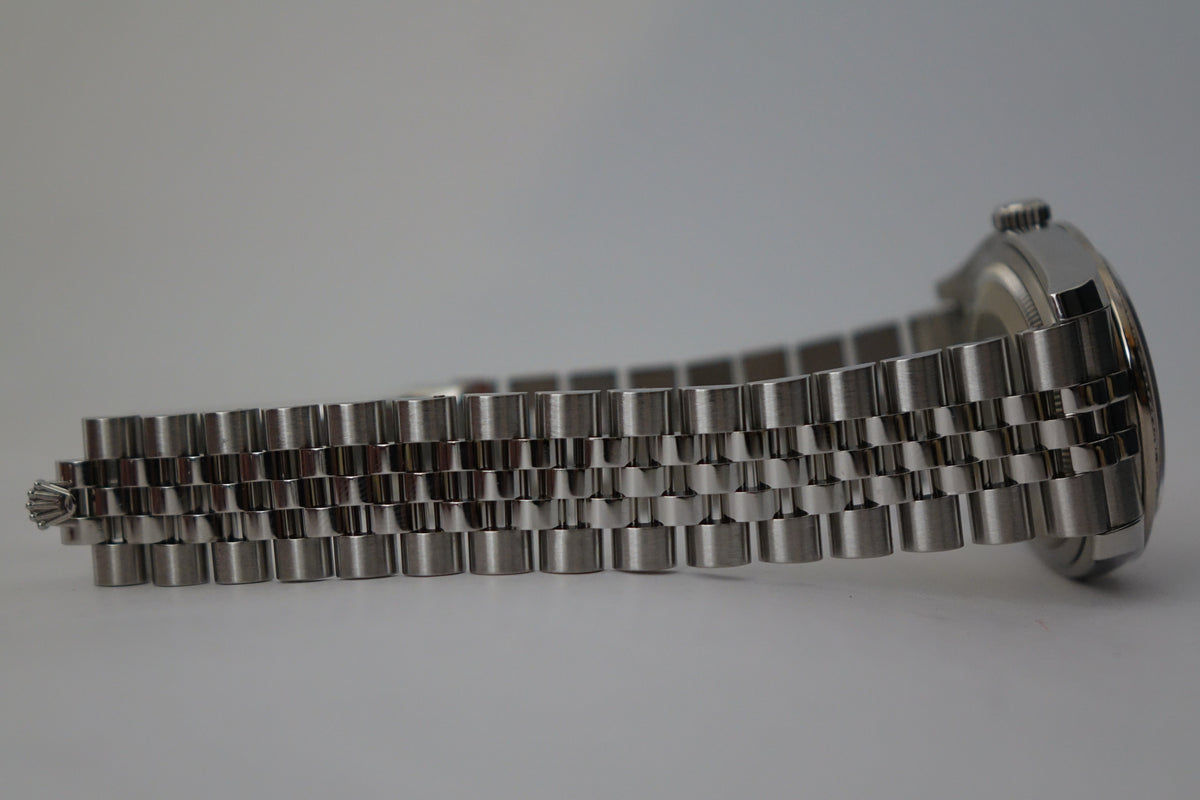 Rolex Datejust 36 116244 MOP Tahitian dial factory diamond bezel full set