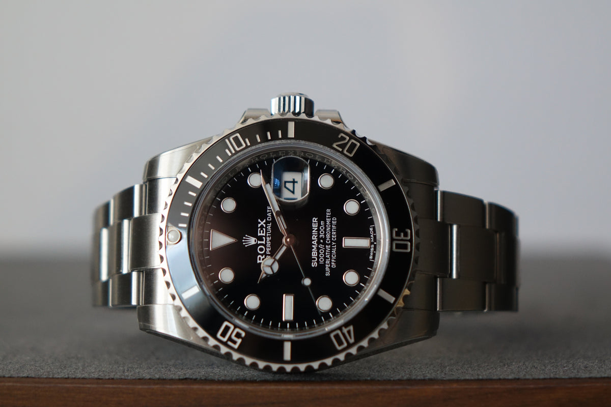 Unpolished Rolex Submariner Date 116610LN full set partial factory stickers