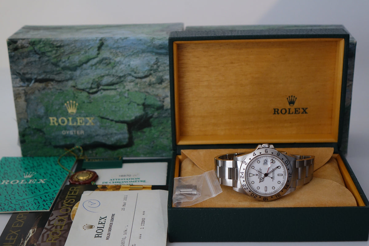 Rolex Explorer 2 16570 polar tritinova full set