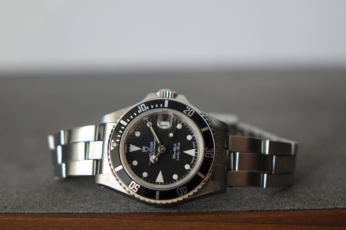 Tudor lady sub sub 96090 black dial watch only