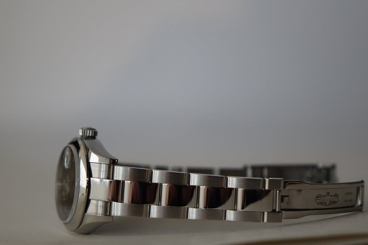 Rolex DateJust 28 grey roman dial 279160 full set