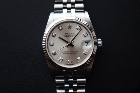 Rolex boy size diamond deals