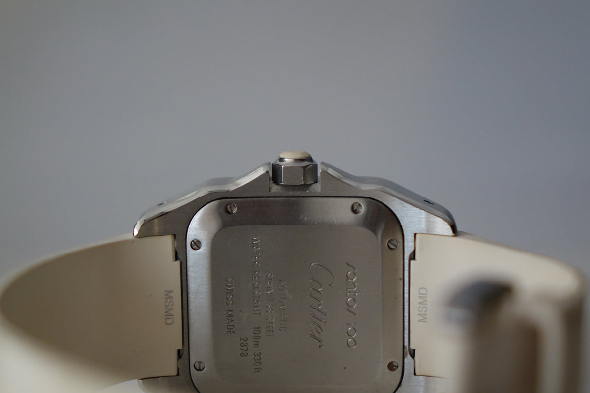Cartier Santos 100 W20129U2 white watch only