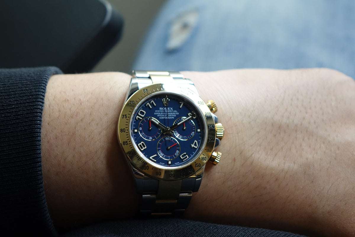 Rolex Daytona 116523 blue racing dial full set