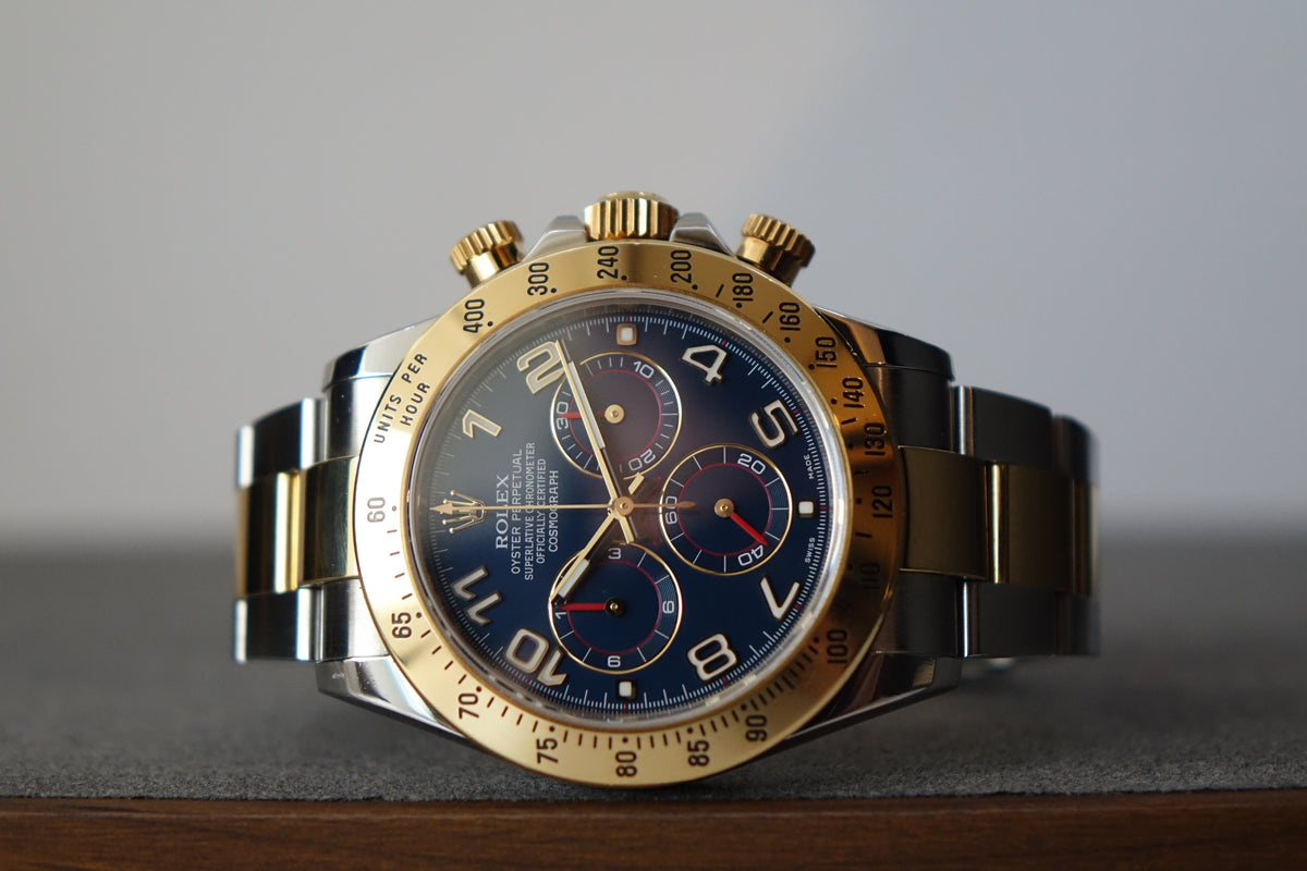 Rolex Daytona 116523 blue racing dial full set