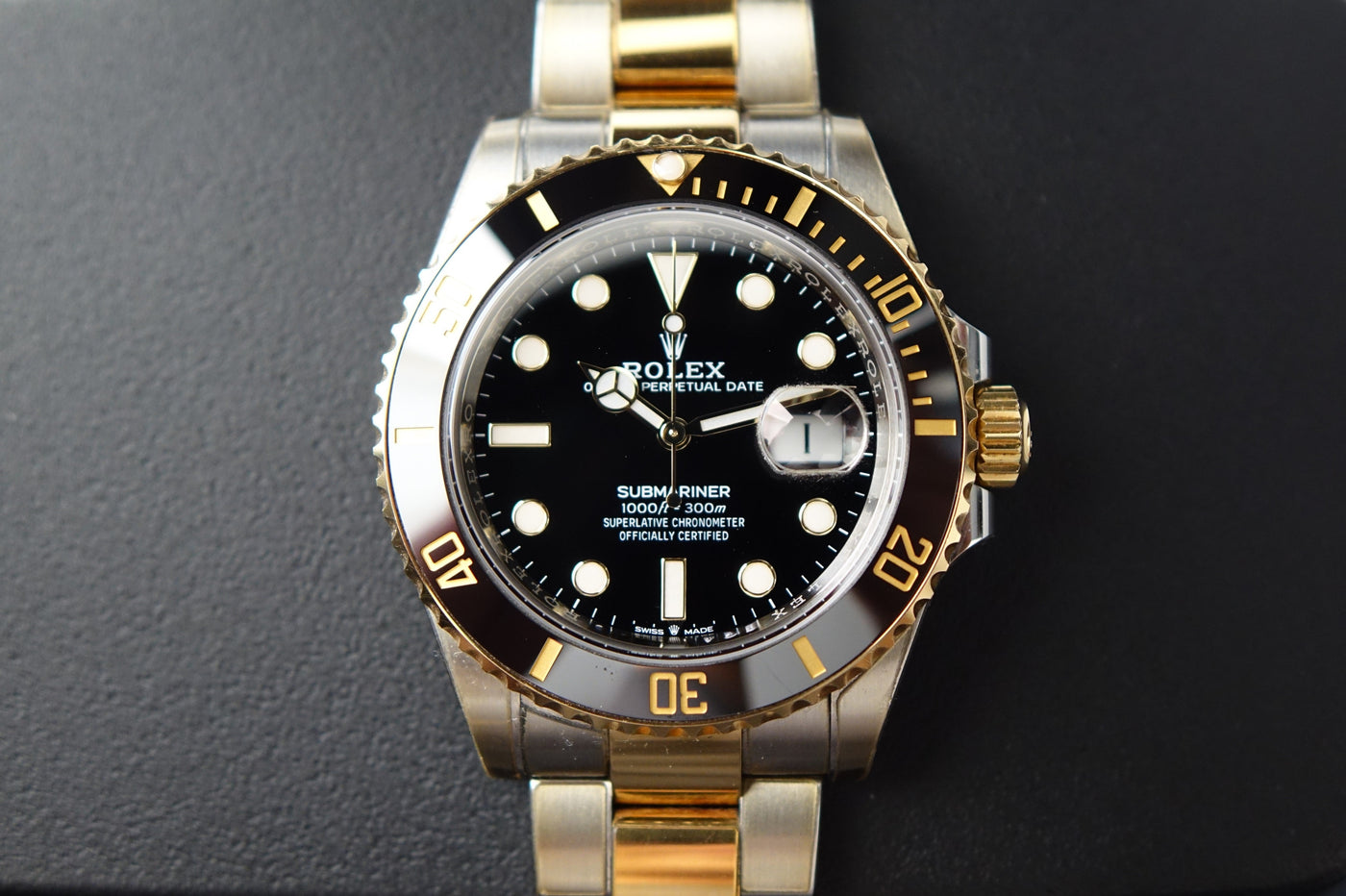 Rolex Submariner Date 126613LN half gold black dial watch only – Wristime