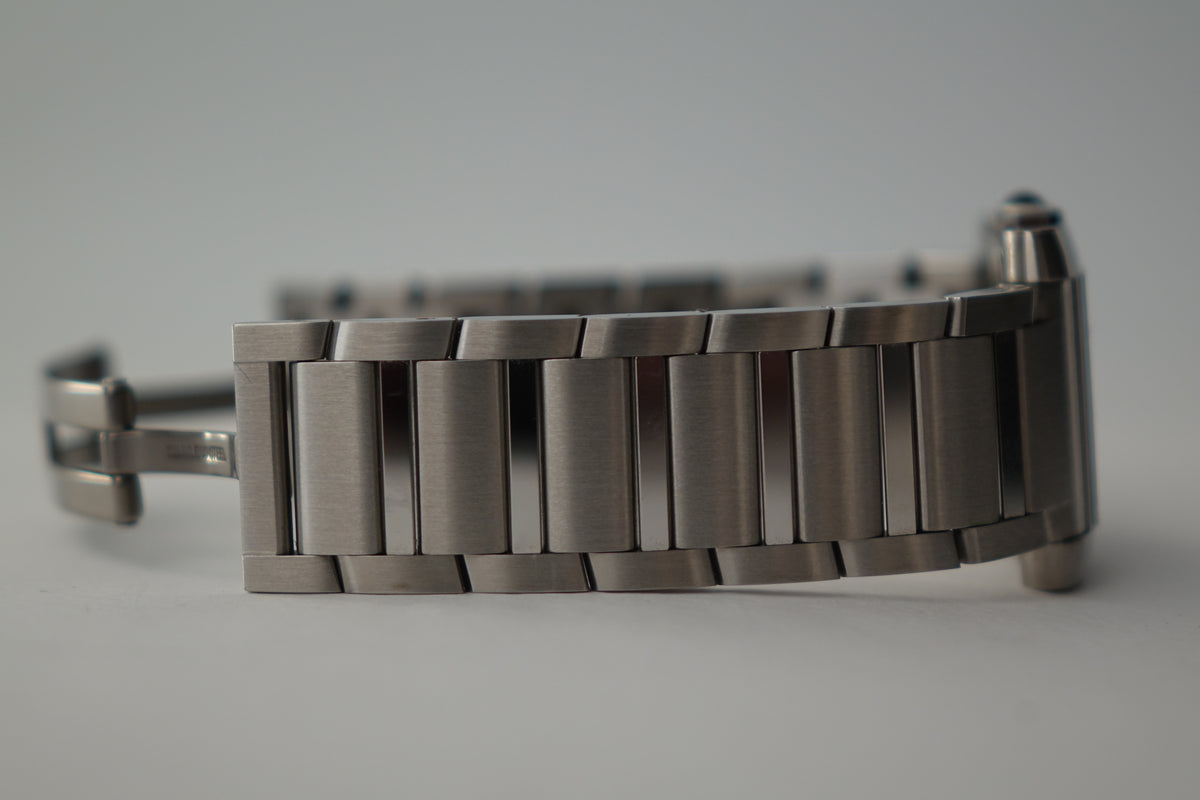 Unpolished 2023 Cartier Tank Francaise 4478 WSTA0074 full set