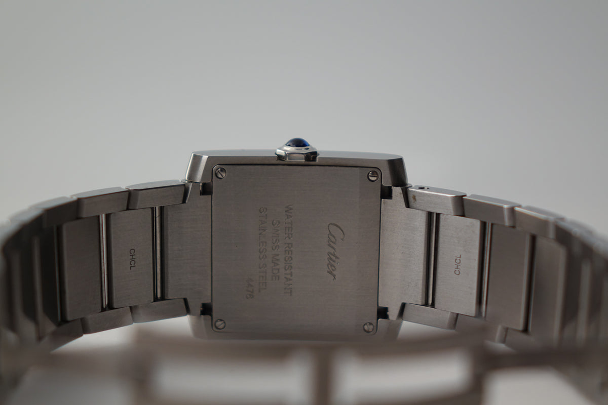 Unpolished 2023 Cartier Tank Francaise 4478 WSTA0074 full set