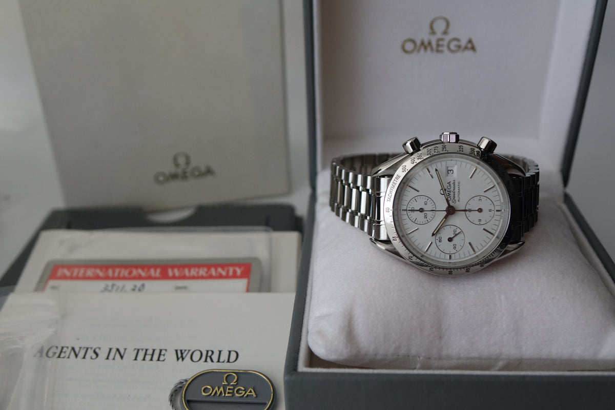 Omega Speedmaster Date 3511.20 White Dial full set