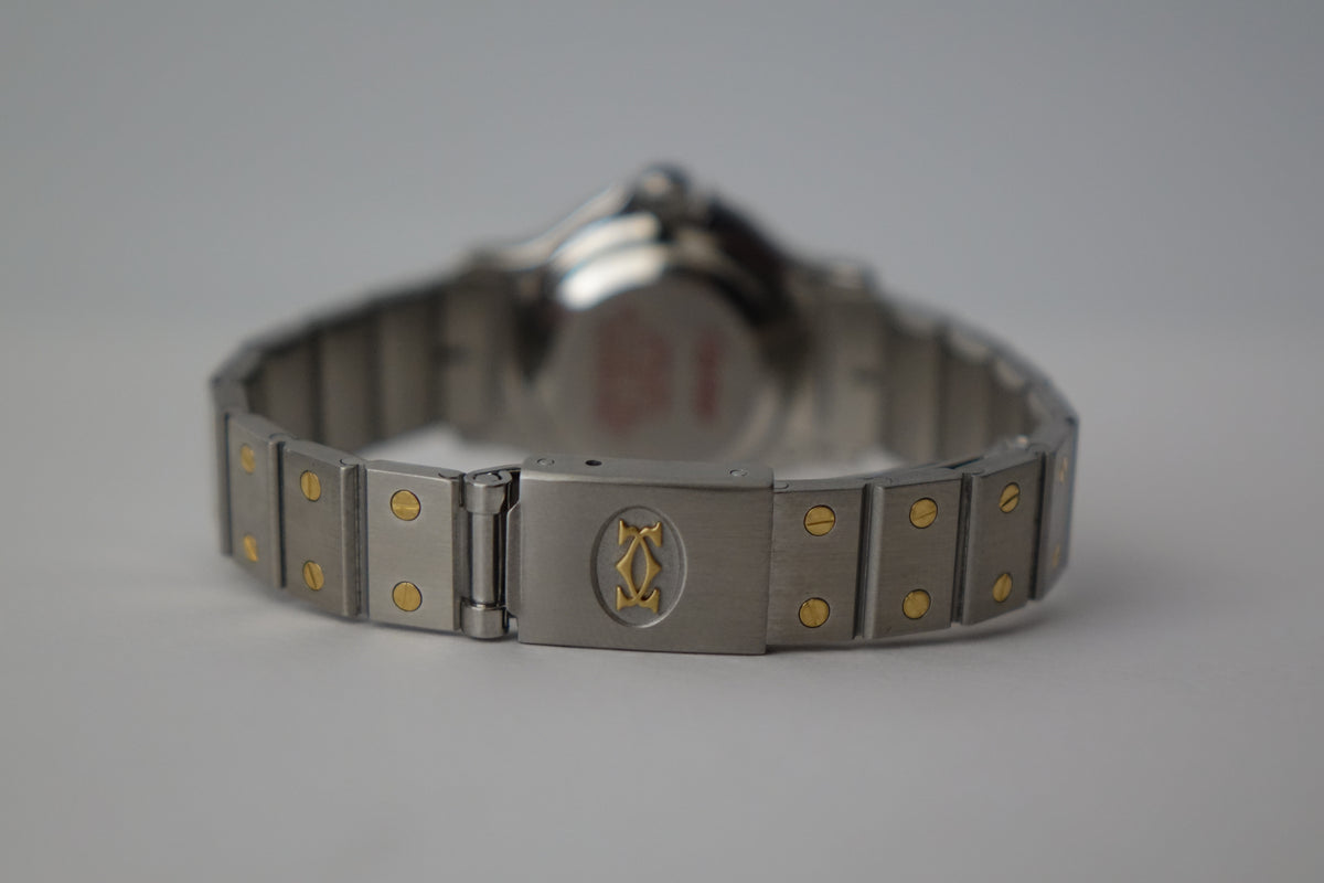Cartier Santos Octagon 0907 half gold watch only