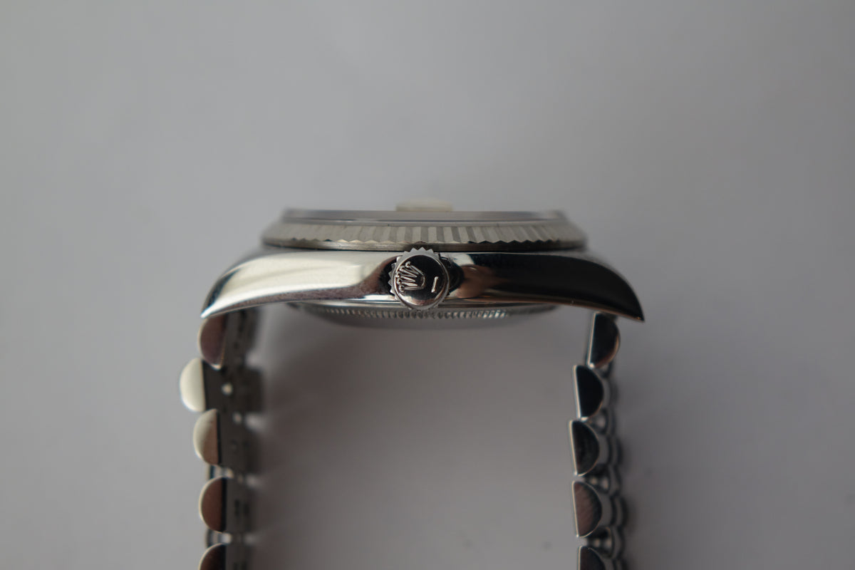 Rolex Datejust 36 16234 no pinhole silver dial watch only